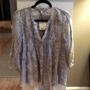 JOIE Sheer Top Size S 100% Silk